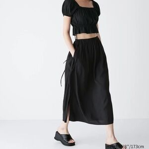 UNIQLO Gathered Long Skirt
